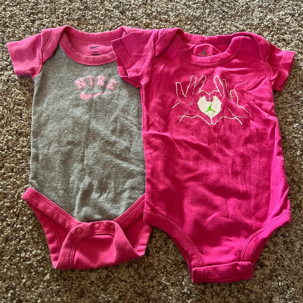 Jordan/Nike onesies